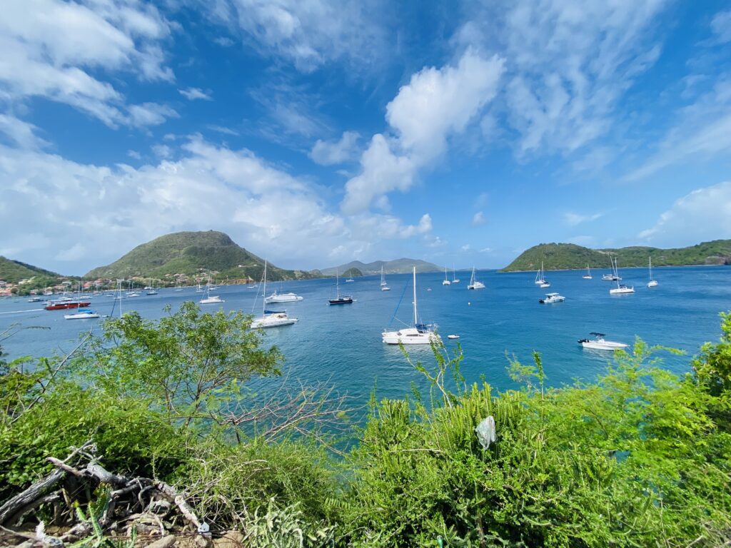 vue de la baie de terre de haut