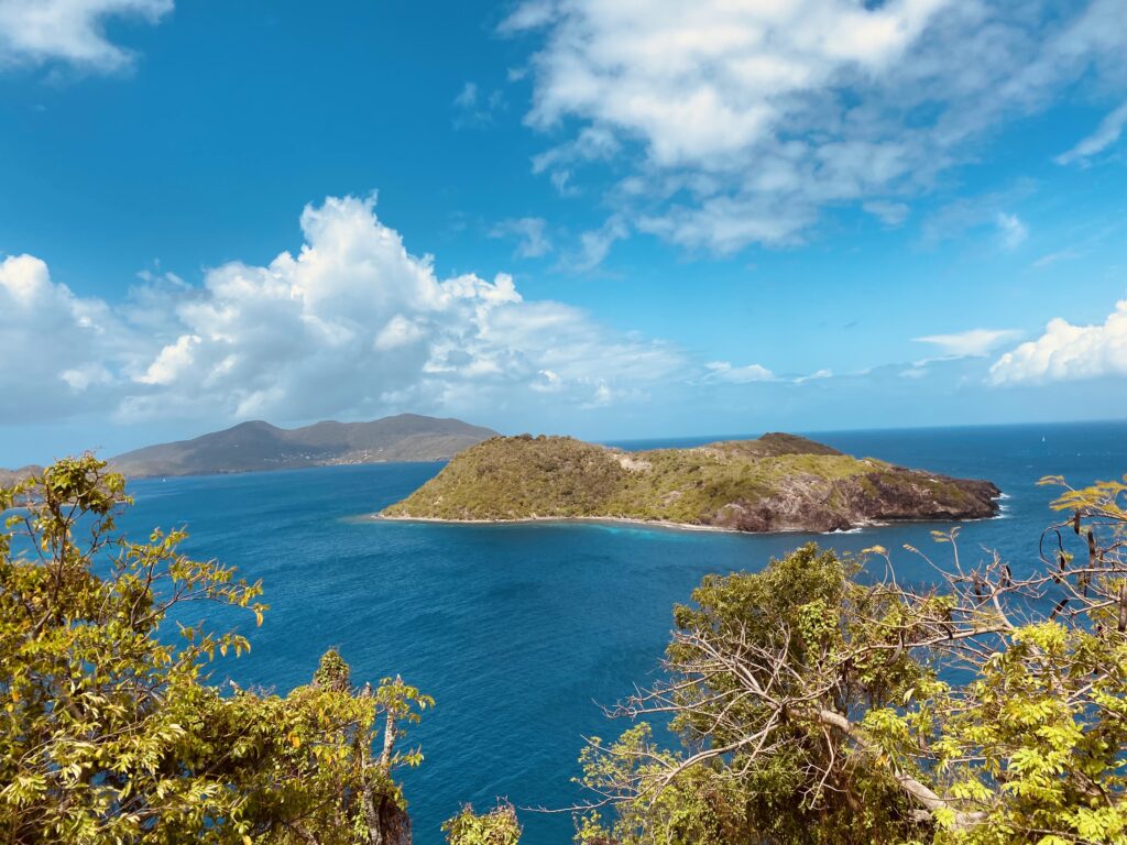 vue sur la baie de terre de haut